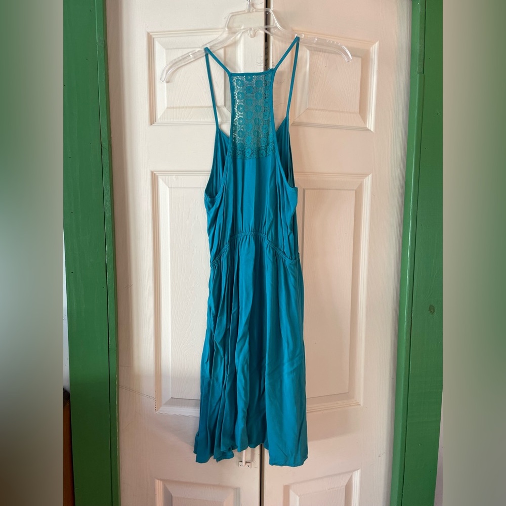Mossimo Supply Co. Teal Dress with Embroidered Detail - Picture 5 of 8